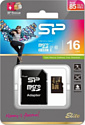 Silicon Power Elite Gold microSDHC SP016GBSTHBU1V1GSP 16GB (с адаптером)