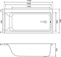 Lauter Seraphina 170x80 2112170R с ножками