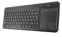 Trust Veza Wireless Keyboard with touchpad black USB