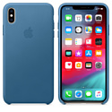 Apple Leather Case для iPhone XS Cape Cod Blue