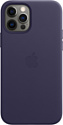 Apple MagSafe Leather Case для iPhone 12/12 Pro (темно-фиолетовый)