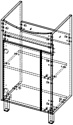 АВН Тумба Line 50 112.04 под умывальник Carina 50