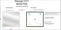 Cersanit  011 Design 80x70 LU-LED011*80-d-Os