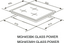 Meferi MGH453WH Glass Power