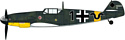 Hasegawa Истребитель Messerschmitt BF109F-4 Super Experten