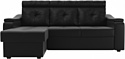 Лига диванов Джастин 105136 (левый, черный)