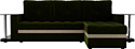 Craftmebel Атланта М угловой 2 стола (боннель, правый, зеленый вельвет)