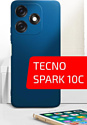 Akami Matt TPU для TECNO Spark 10C (синий)