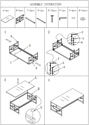 Stool Group Бруклин 120x60 ECT-013-TG-SK (стекло Smoke/сталь золото)