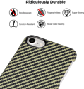Pitaka MagEZ Case Pro для iPhone 8 (twill, черный/желтый)