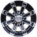 Sakura Wheels R2516 7.5x16/6x139.7 D110.5 ET0 Черный с полировкой