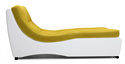 Divan Монреаль-1 (микрофибра/экокожа, без механизма, в/э ППУ, желтый)