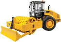 Bruder Cat vibratory soil compactor with levelling blade 02450