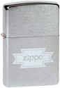 Zippo Logo Script Brushed Chrome 200