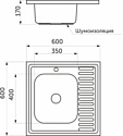 AKS Накладная 60x60 левая (полированная)