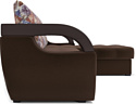 Мебель-АРС Мартин угловой (микровелюр, коричневый люкс)