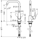 hansgrohe M41 73882000 (M411-H260)