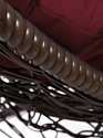 M-Group Кокос на подставке 11590202 (коричневый ротанг/бордовая подушка)