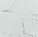 Аврора Мальта 140-204x90 (белый мрамор/черный матовый)
