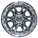 Sakura Wheels R268 7x15/6x139.7 D110.5 ET-10 Серый с полировкой