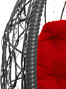 M-Group Кокос на подставке 11590306 (серый ротанг/красная подушка)