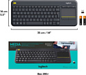 Logitech K400 Plus 920-007145 black (без кириллицы) Logitech K400 Plus 920-007145 black (без кириллицы)