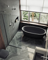 MaybahGlass 195x89 MGD-689-5у (прозрачное стекло/хром матовый) MaybahGlass 195x89 MGD-689-5у (прозрачное стекло/хром матовый)