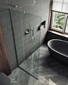 MaybahGlass 195x89 MGD-689-5у (прозрачное стекло/хром матовый) MaybahGlass 195x89 MGD-689-5у (прозрачное стекло/хром матовый)