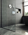 MaybahGlass 195x89 MGD-689-5у (прозрачное стекло/хром матовый) MaybahGlass 195x89 MGD-689-5у (прозрачное стекло/хром матовый)