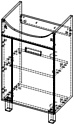 АВН Тумба Лофт 50 62.01 под умывальник Cersania 50