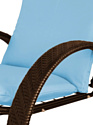 M-Group Фасоль 12370203 (коричневый ротанг/голубая подушка)