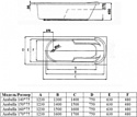 Alba Spa Arabella 170x75 2 экрана