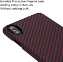 Pitaka MagEZ для iPhone X (twill, черный/красный)