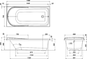 Am.Pm Like W80A-150-070W-A с каркасом и экраном