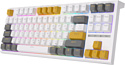 Royal Kludge RK-R87 RGB white/yellow, RK Red Royal Kludge RK-R87 RGB white/yellow, RK Red
