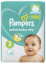 Pampers Active Baby-Dry 3 Midi (6-10 кг), 22 шт