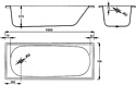 BLB SANITANA Europa 160x70 с ножками