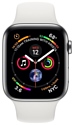 Apple Watch Series 4 GPS + Cellular 44mm Stainless Steel Case with Sport Band