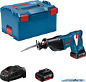 Bosch GSA 18V-LI Professional 060164J00B (с 2-мя АКБ, кейс)