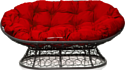 M-Group Мамасан 12110306 (серый ротанг/красная подушка)