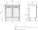 Volna Lago 80.2D Миранда (напольная)