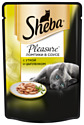 Sheba Pleasure ломтики в соусе с уткой и цыпленком (0.085 кг) 24 шт.