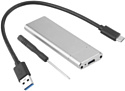 USBTOP SATA – USB3.1 Type-C (для жесткого диска M.2, серебристый)