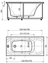 Aquatek Альфа 170x70 R с экраном