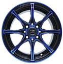 Sakura Wheels 360 5.5x14/4x100 D73.1 ET40 Черный с синим