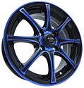 Sakura Wheels 360 5.5x14/4x100 D73.1 ET40 Черный с синим