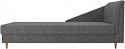 Лига диванов Астер 104524 (правый, рогожка, серый)