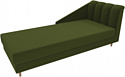 Лига диванов Астер 104518 (правый, микровельвет, зеленый)