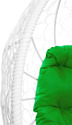M-Group Кокос на подставке 11590104 (белый ротанг/зеленая подушка)