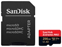 SanDisk Extreme Pro microSDXC Class 10 UHS Class 3 V30 A2 170MB/s 256GB + SD adapter